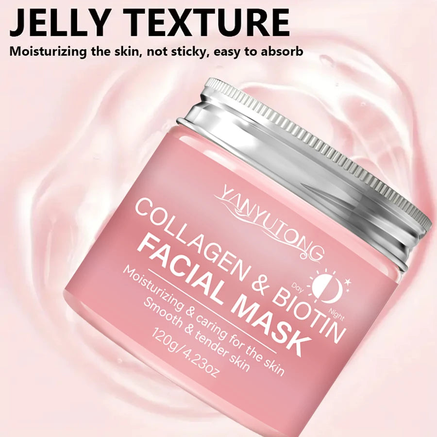 Maska kolagenowa do peelingu,biotyna-kolagen na dzień i na noc.