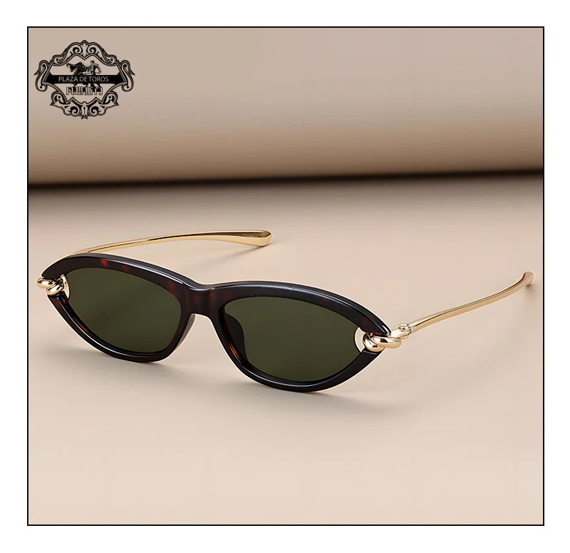 Modne luksusowe damskie okulary cat eye  UV400.