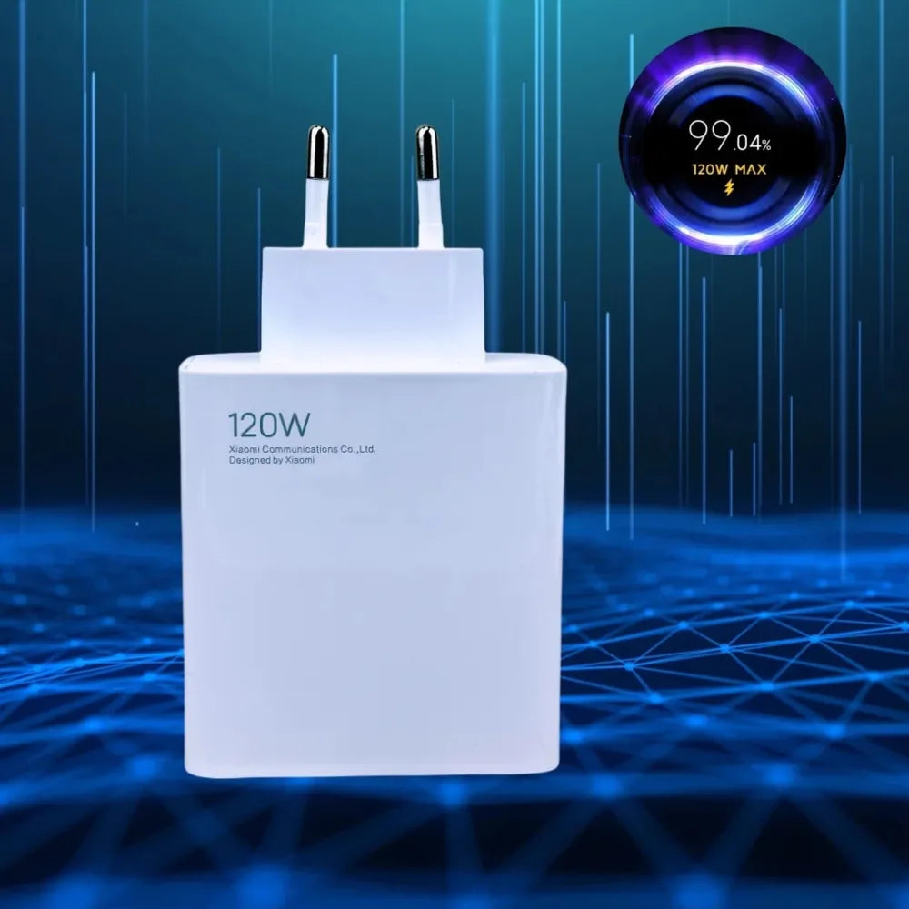 Oryginalna ładowarka Turbo Fast Charge 120 W EU/US Hypercharge Adapter do Xiaomi Redmi Note.