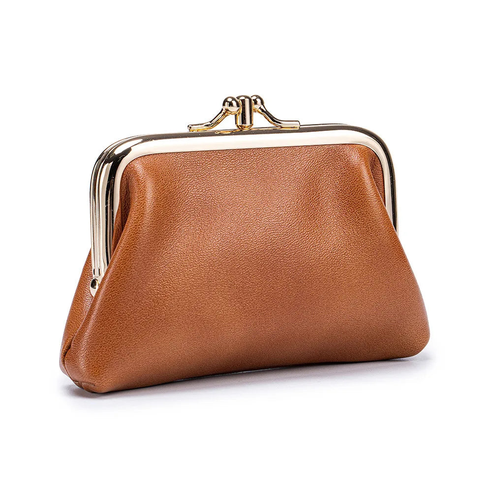 Portmonetka dla kobiety ze skóry w stylu retro ,monety, karty, klucze