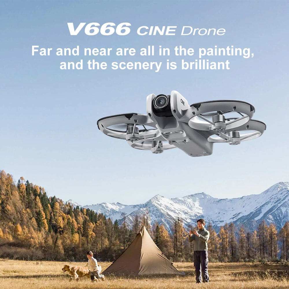 Xiaomi Mjia MINI V666 Drone 4K Profesjonalny WIFI 5G Dron z funkcją omijania przeszkód Bezszczotkowy Tryb bezgłowicowy RC Quadcopter Zabawki