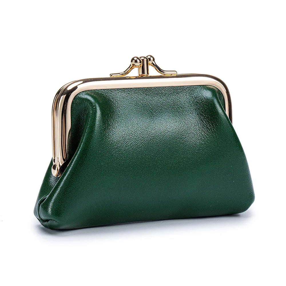 Portmonetka dla kobiety ze skóry w stylu retro ,monety, karty, klucze