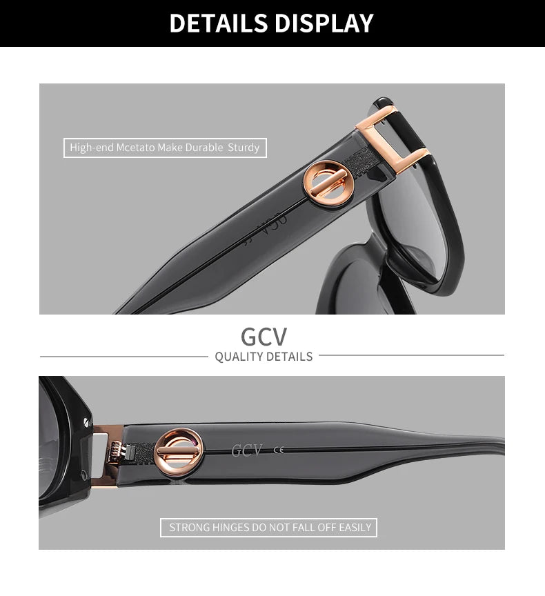 Okulary przeciwsłoneczne damskie GM Cat Eye. Awangardowe