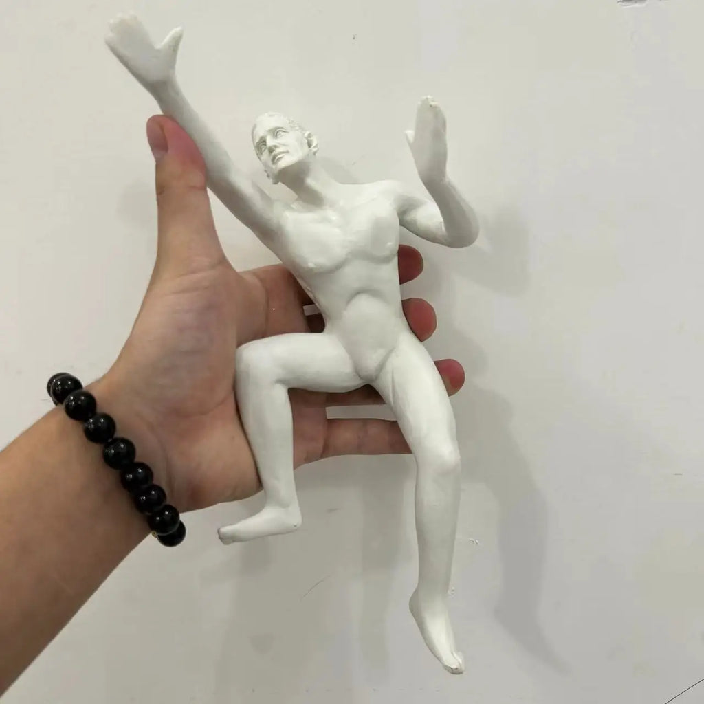 Nowoczesna kreatywna dekoracja narożna Figurka „Zaskoczony” Rzeźba narożna Wspinacz.