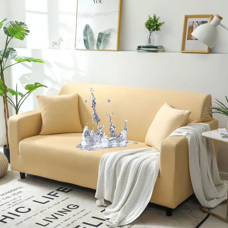 Wodoodporny pokrowiec na sofę Elastyczne pokrowce na sofy narożne Pokrowiec na sofę w kształcie litery L .