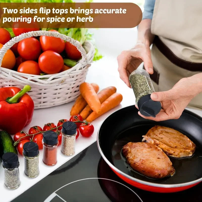 Przezroczyste butelki na przyprawy Solniczki i pieprzniczki Plastikowe