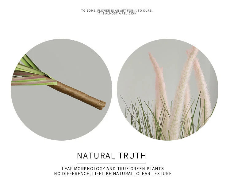 Nowe sztuczne rośliny 98 cm, 2 sztuki, zielona trawa