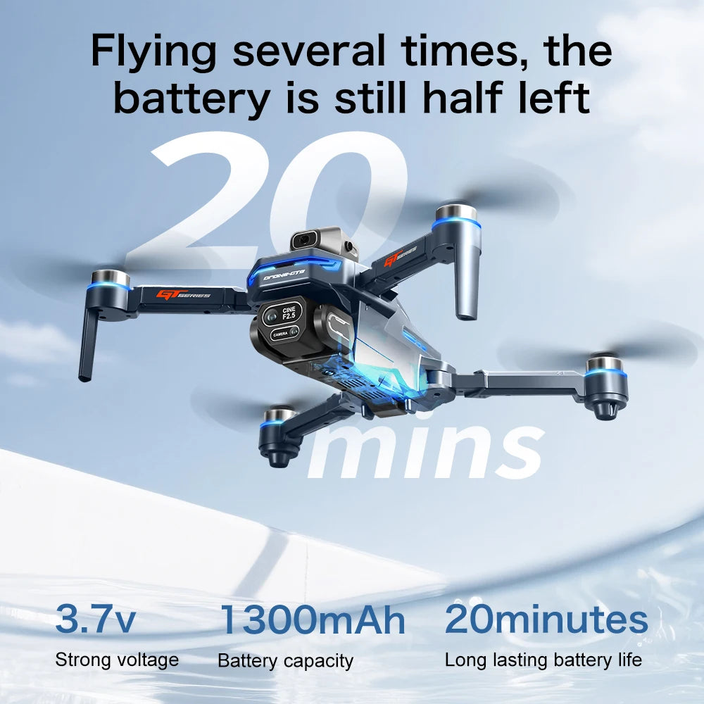 Xiaomi Mijia GT8 Drone 4K Profesjonalna kamera 8K Lotniczy FPV Unikanie przeszkód z dużym ekranem Pilot zdalnego sterowania Składany RC Dron