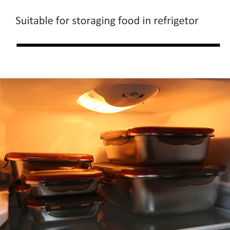 Pudełko na lunch ze stali nierdzewnej 304, szczelne, nieprzeciekające.