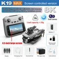 K19 MAX GPS z profesjonalną kamerą 8K, funkcją FPV, systemem omijania przeszkód i dużym ekranem zdalnego sterowania, składany dron