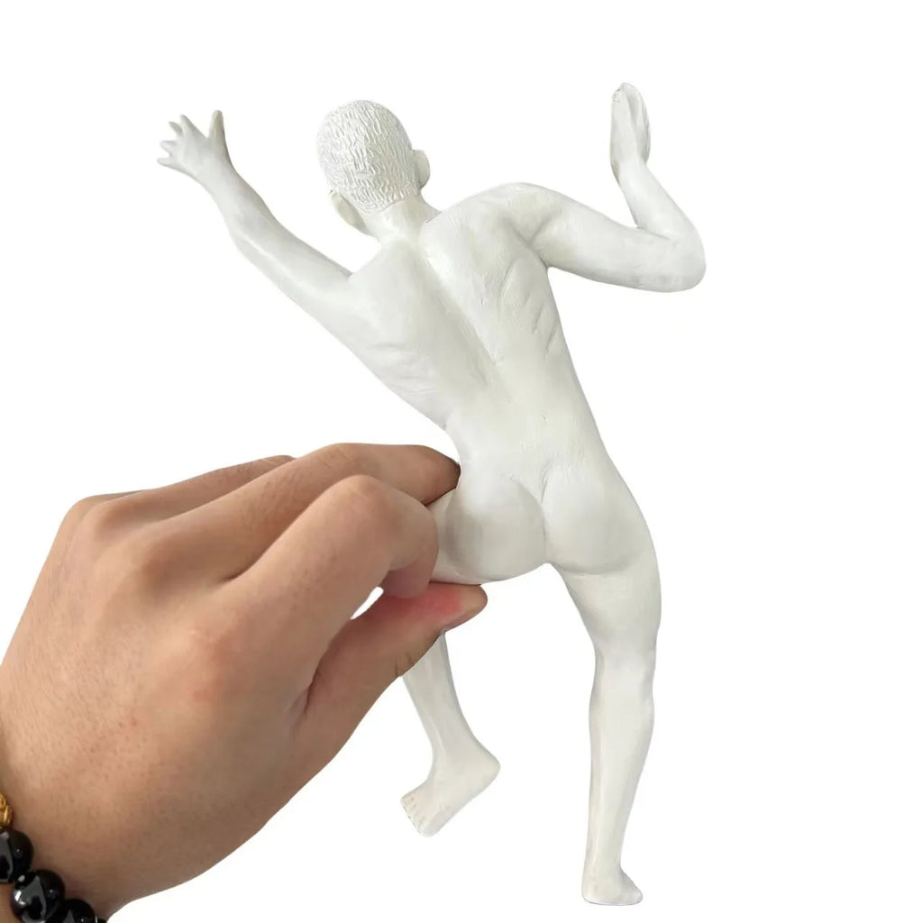 Nowoczesna kreatywna dekoracja narożna Figurka „Zaskoczony” Rzeźba narożna Wspinacz.