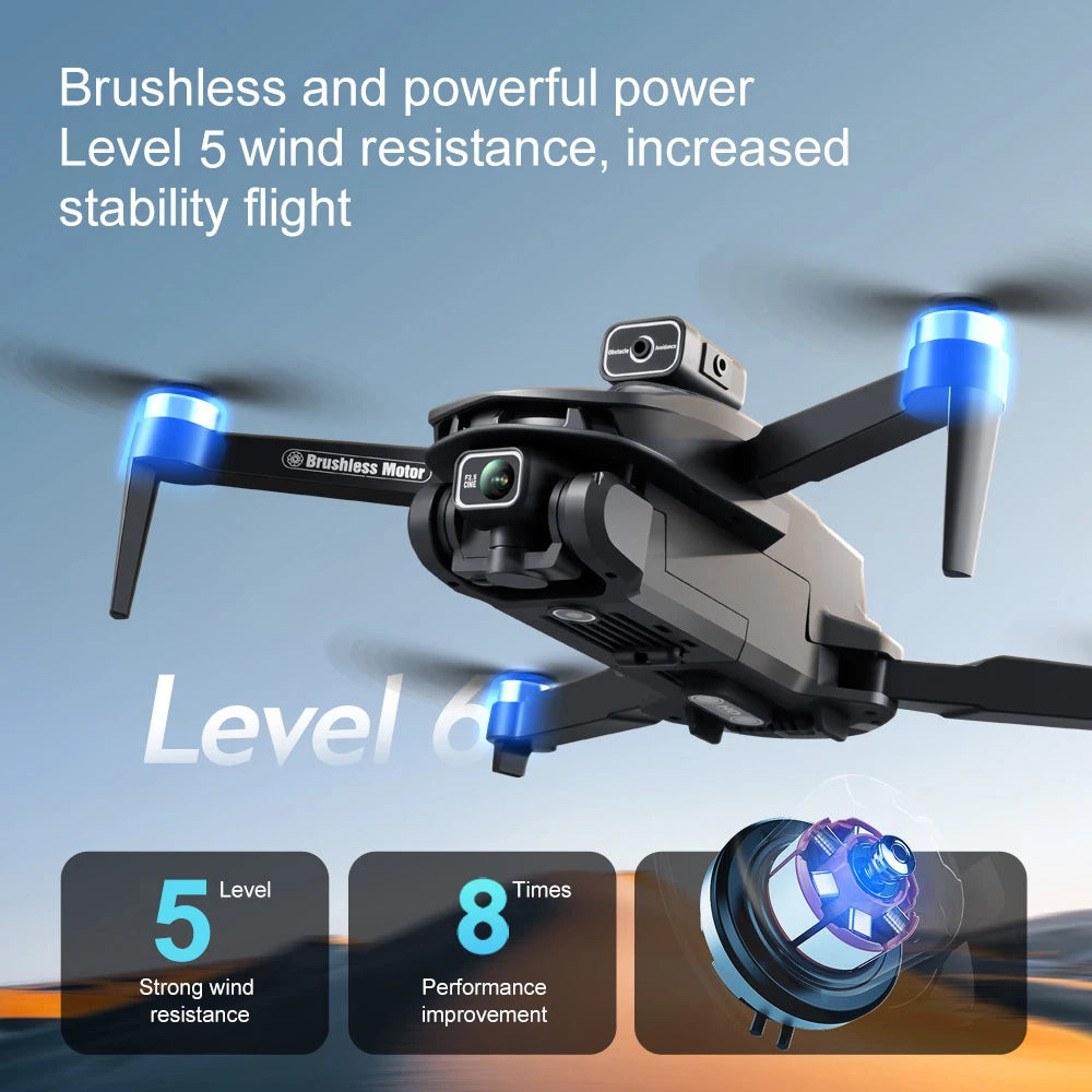 Pro MAX Dron GPS 8K Profesjonalna kamera HD 5G WIFI FPV 360° Unikanie przeszkód Bezszczotkowy Duży ekran.
