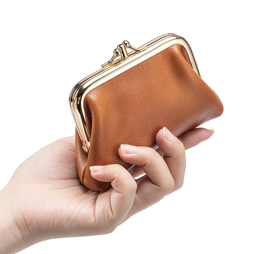 Portmonetka dla kobiety ze skóry w stylu retro ,monety, karty, klucze