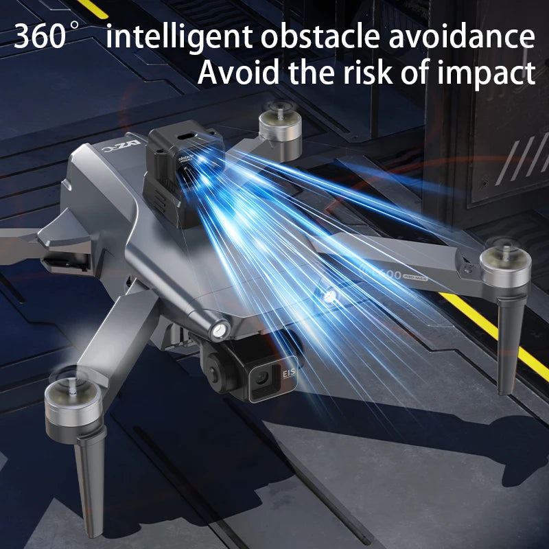 Nowy profesjonalny dron L600 Pro Max z kamerą 8K, 3-osiowym gimbalem, Wi-Fi, funkcją omijania przeszkód 360°, dużym ekranem FPV i bezszczotkowym silnikiem RC.