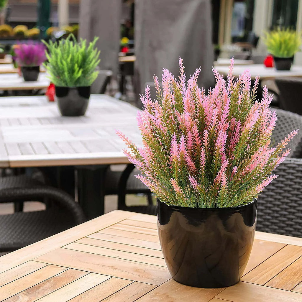 12 sztuk sztucznych kwiatów lawendy – realistyczne kwiaty z tworzywa sztucznego do domu, ogrodu.