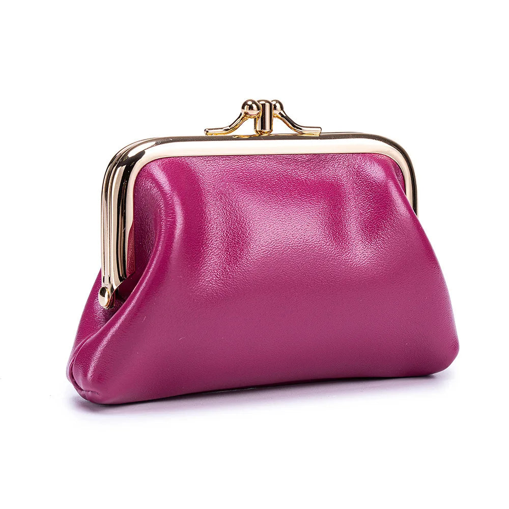 Portmonetka dla kobiety ze skóry w stylu retro ,monety, karty, klucze