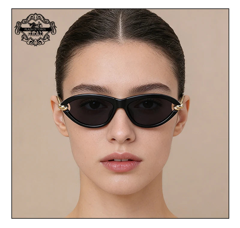 Modne luksusowe damskie okulary cat eye  UV400.