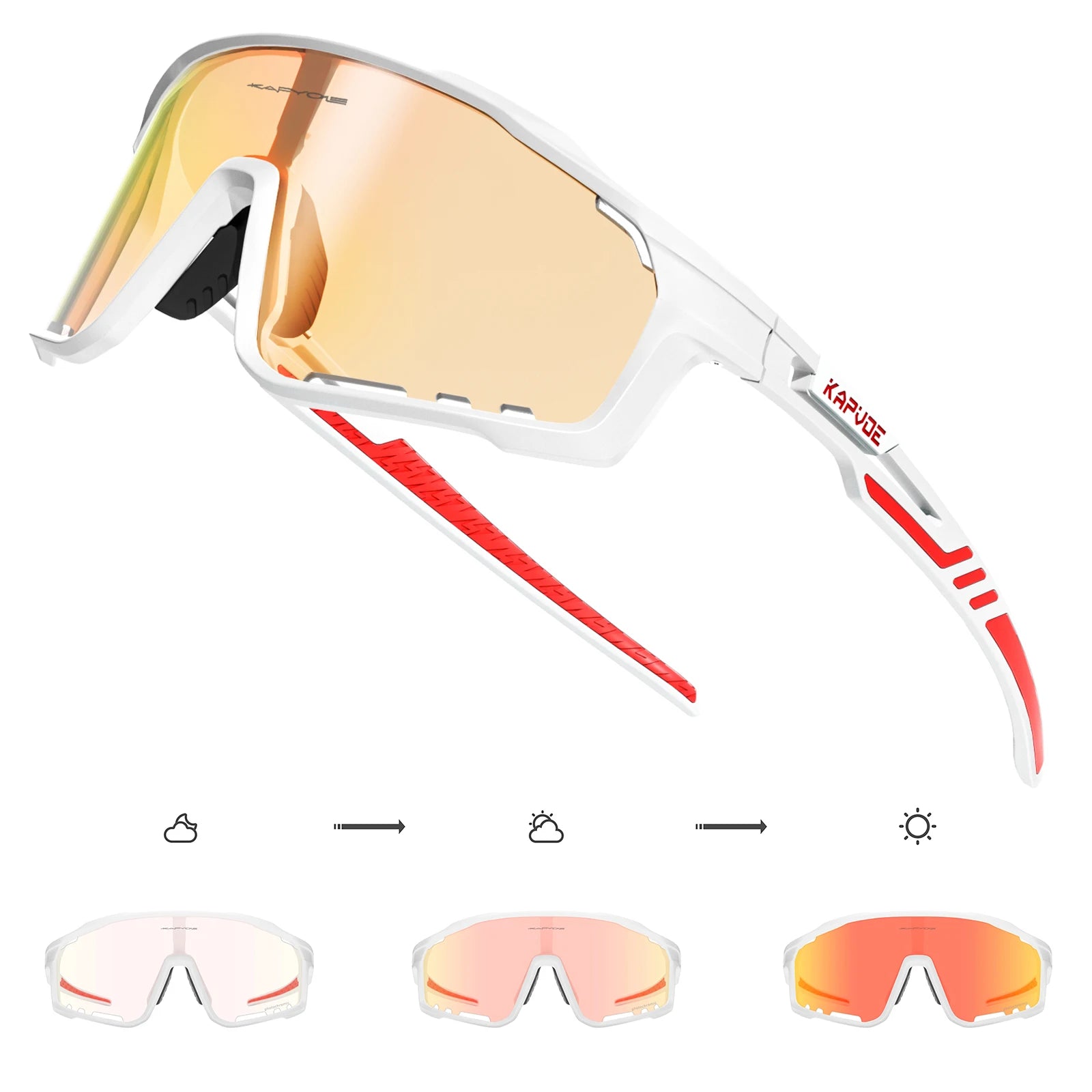 Okulary rowerowe fotochromatyczne męskie/damskie szosowe.