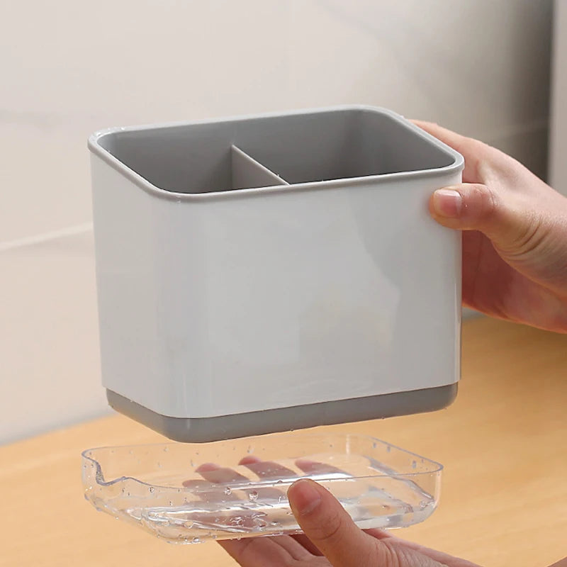 Wielofunkcyjny uchwyt do przechowywania łyżek i widelców.