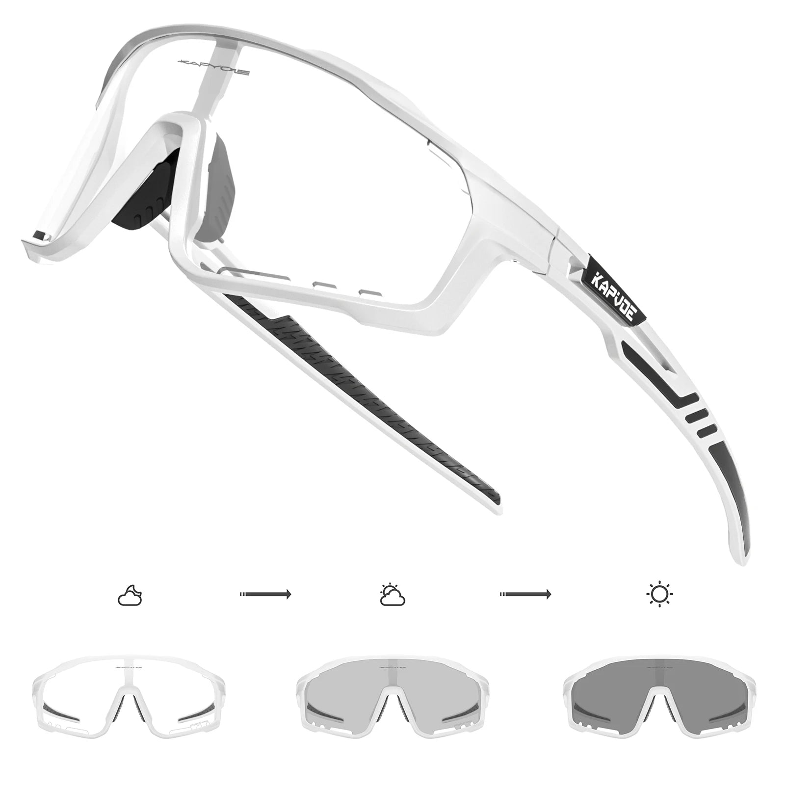 Okulary rowerowe fotochromatyczne męskie/damskie szosowe.