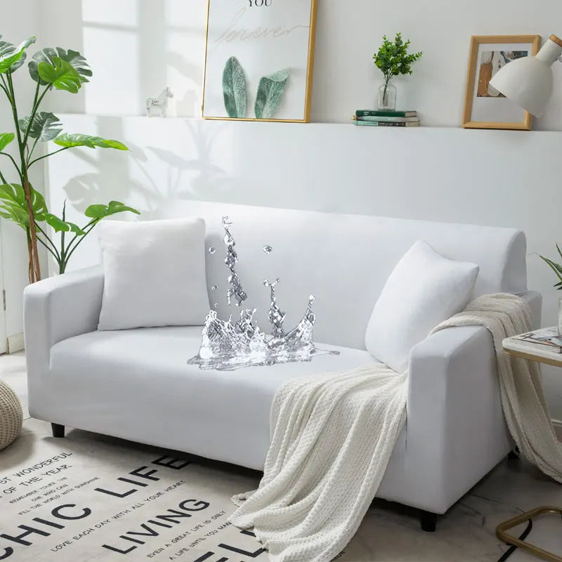 Wodoodporny pokrowiec na sofę Elastyczne pokrowce na sofy narożne Pokrowiec na sofę w kształcie litery L .