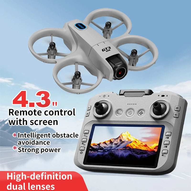 GT3 Max Mini Drone 8K Profesjonalny podwójny aparat Tryb bezgłowicowy Unikanie przeszkód WiFi FPV Dron 360° Flip Quadcopter Zabawki dla dzieci