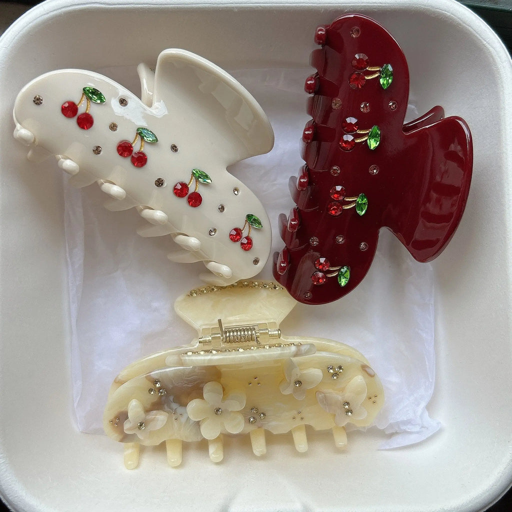 Spinka do włosów z kokardką dla kobiet i dziewcząt z octanu