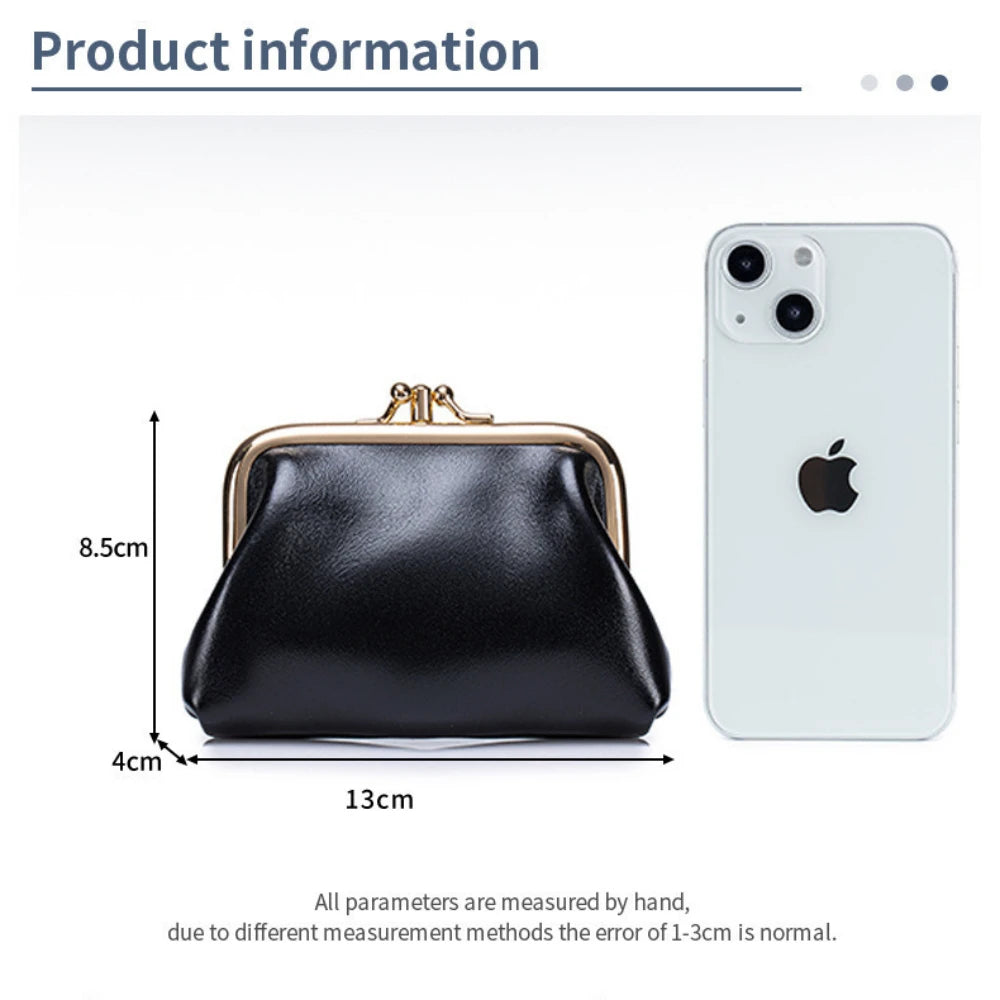 Portmonetka dla kobiety ze skóry w stylu retro ,monety, karty, klucze