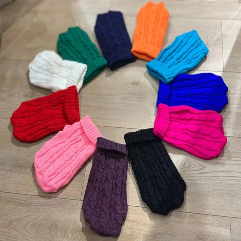 Odzież zimowa dla psów Dzianinowa odzież dla małych i średnich psów.