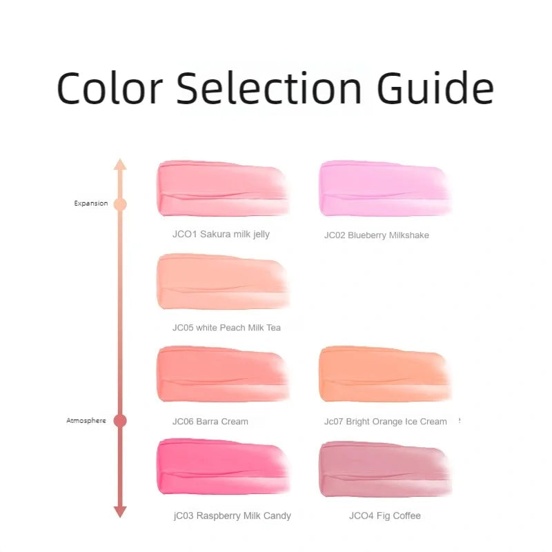 Róż do policzków Kolorowy makijaż twarzy Płynny róż JC04