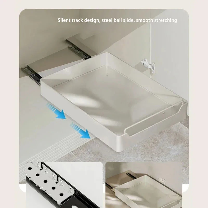 Nowy regał kuchenny z prowadnicami, szuflada kuchenna