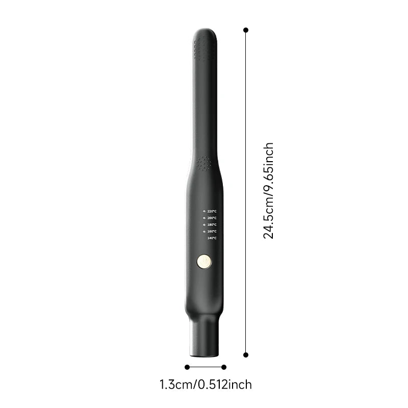 Mini prostownica i lokówka 2 w 1 – ceramiczna, szybko nagrzewająca się, 140–220°C.