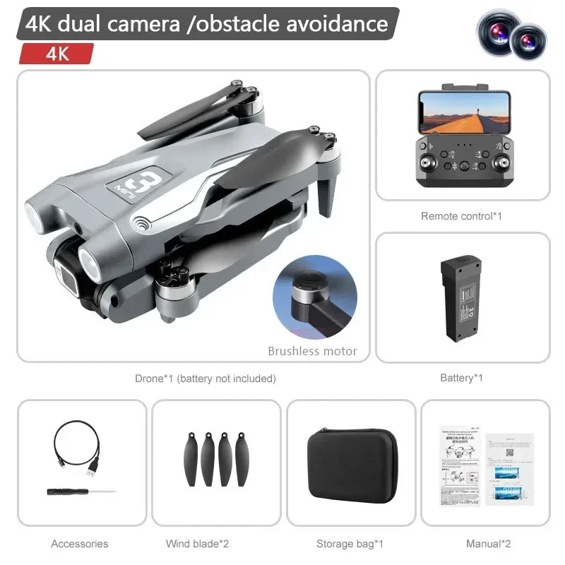 Z908 Pro /MAX Drone 8K Podwójna kamera ESC Profesjonalne kamery Dron Optyczne pozycjonowanie przepływu Unikanie przeszkód Quadcopter