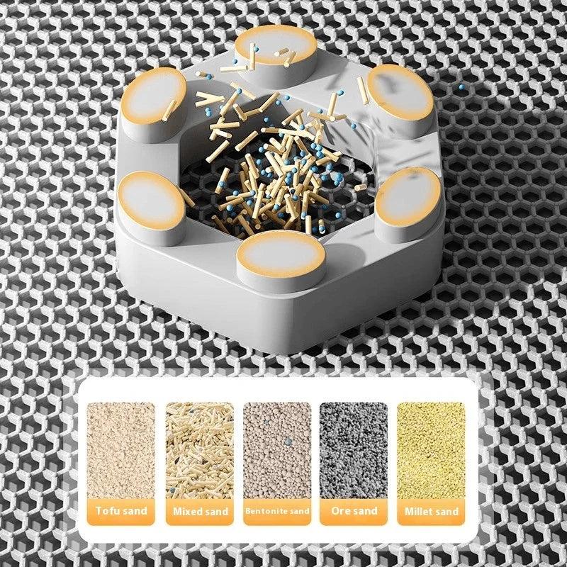 Bardzo duża mata pod kuwetę dla kota, antypoślizgowa