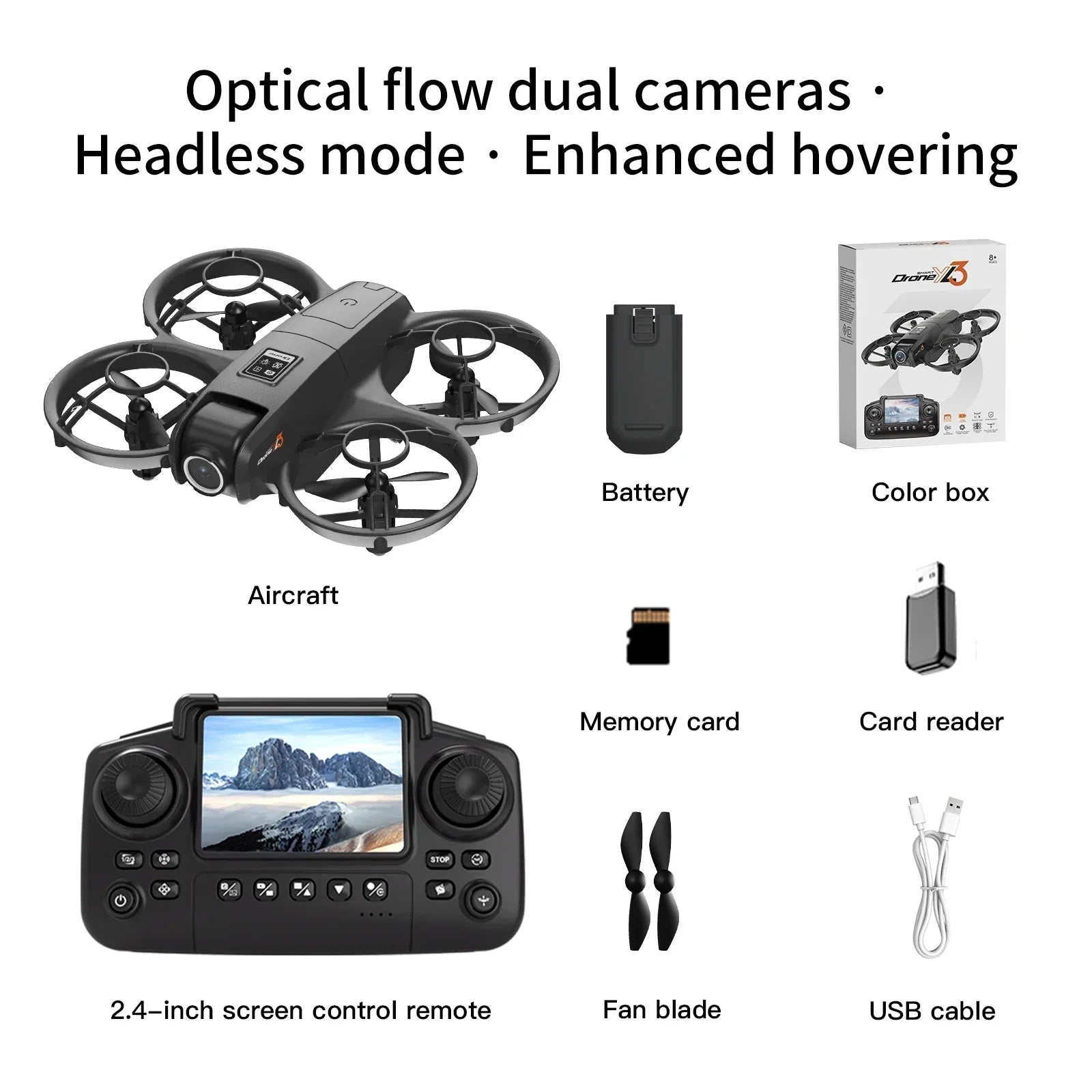 Lenovo YL3 HD Dron z podwójną kamerą do fotografii lotniczej 5G WIFI Silnik bezszczotkowy Zdalne sterowanie Optyczny przepływ Hover UAV Zabawka