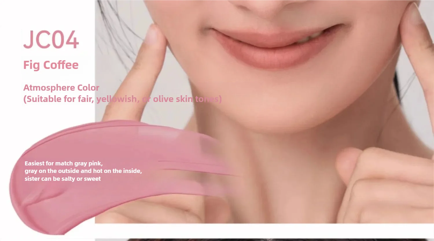 Róż do policzków Kolorowy makijaż twarzy Płynny róż JC04