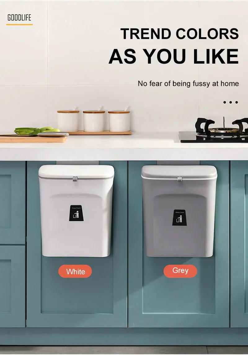Nástenný odpadkový kôš Odpadkový kôš z kuchyne Odpadkový kôš z kúpeľne s vekom