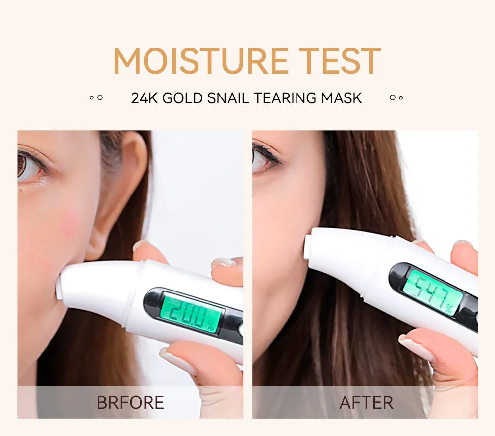 LAIKOU 24K złota maseczka złuszczająca do twarzy Sakura zrywana.