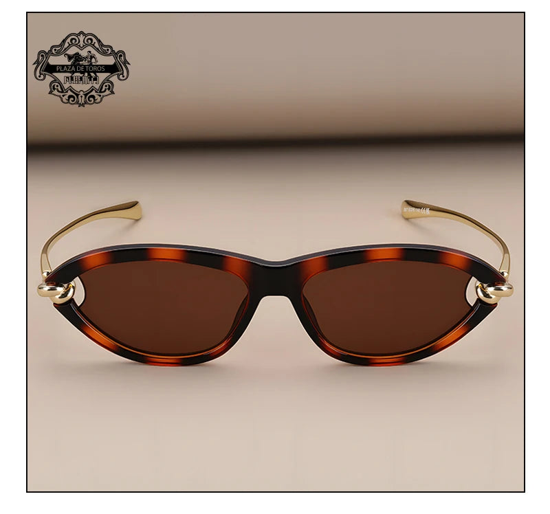 Modne luksusowe damskie okulary cat eye  UV400.