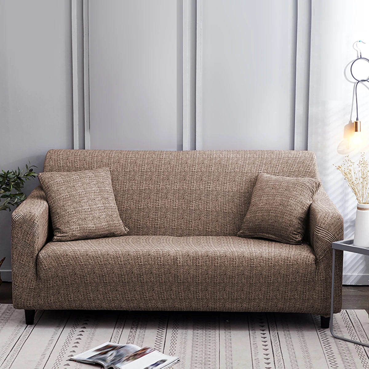 Pokrowce na sofę do salonu na  1/2/3/4-osobową Geometryczne pokrowce na sofę