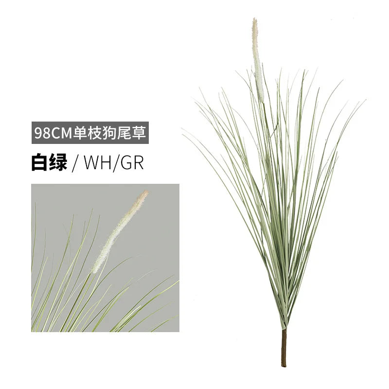 Nowe sztuczne rośliny 98 cm, 2 sztuki, zielona trawa