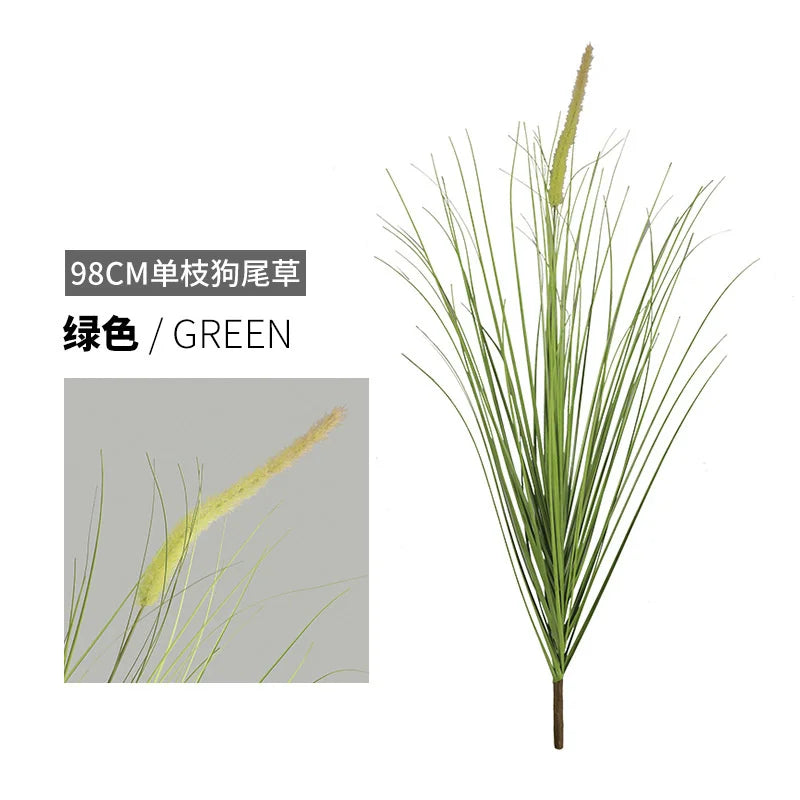 Nowe sztuczne rośliny 98 cm, 2 sztuki, zielona trawa