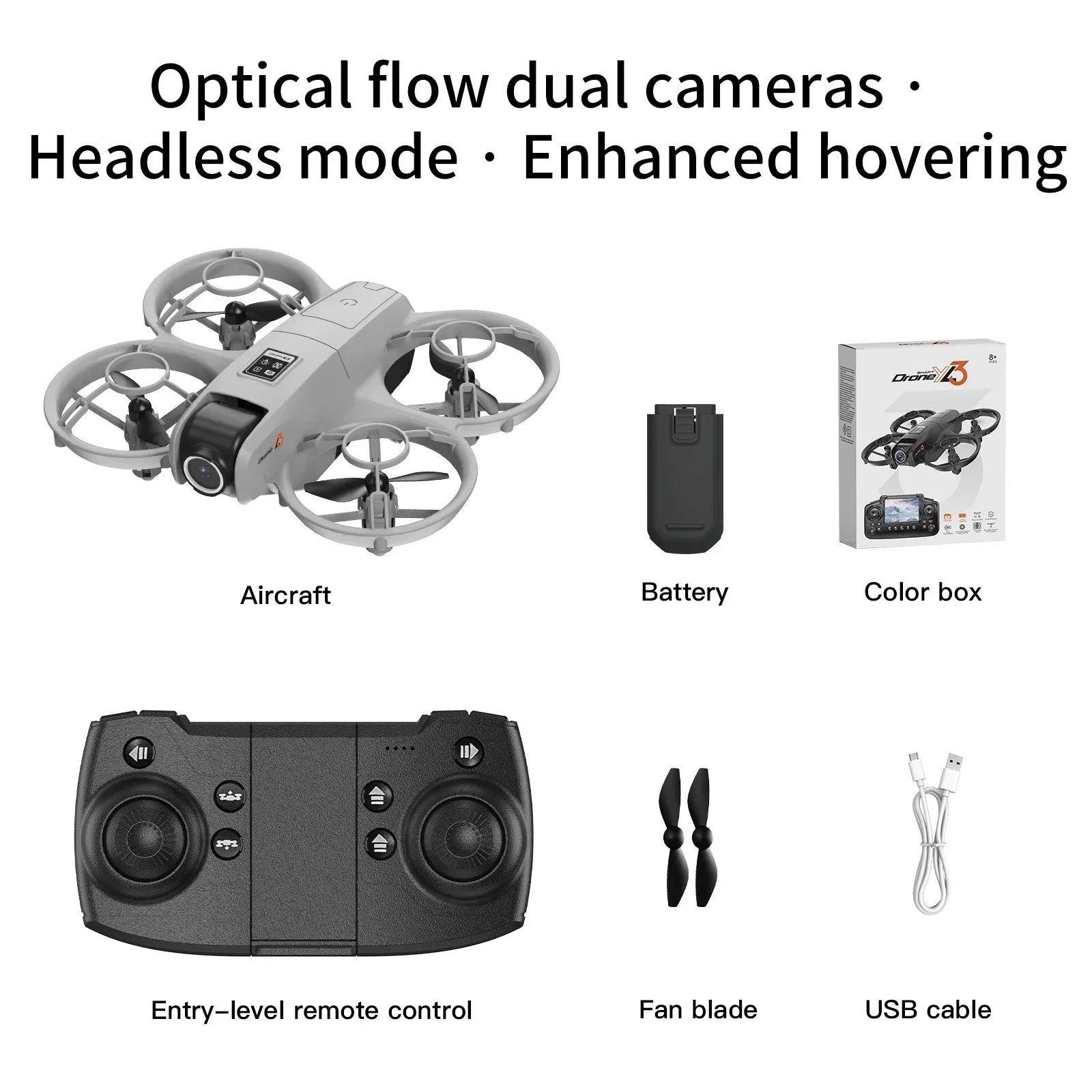 Lenovo YL3 HD Dron z podwójną kamerą do fotografii lotniczej 5G WIFI Silnik bezszczotkowy Zdalne sterowanie Optyczny przepływ Hover UAV Zabawka