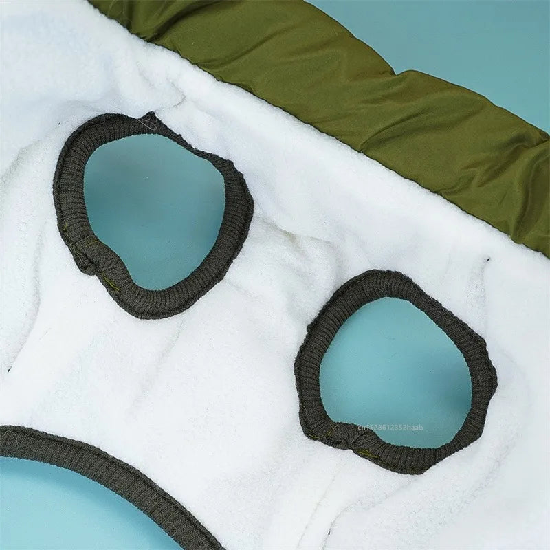 Zimowa ciepła kurtka dla psa z uprzężą Wodoodporna