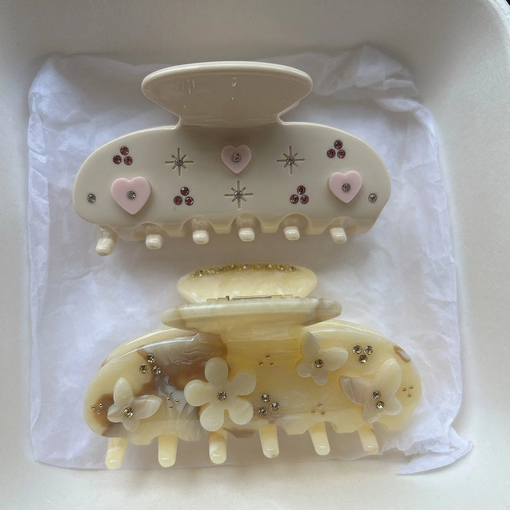 Spinka do włosów z kokardką dla kobiet i dziewcząt z octanu