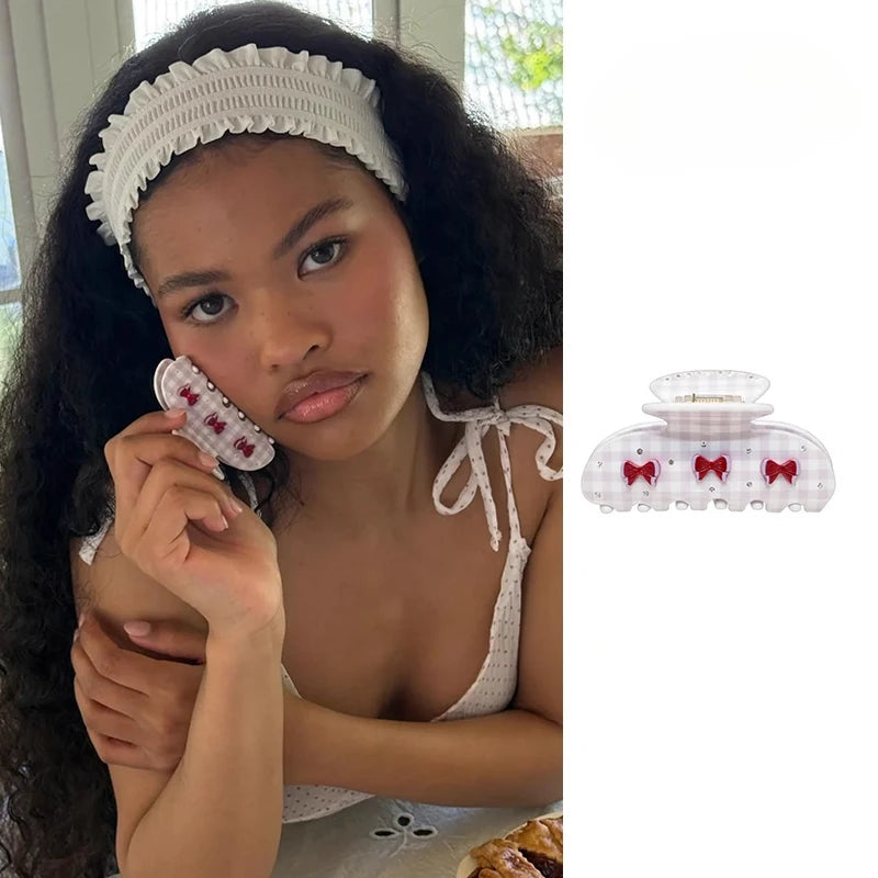 Spinki do włosów z wiśniami dla kobiet i dziewcząt.Różne modele