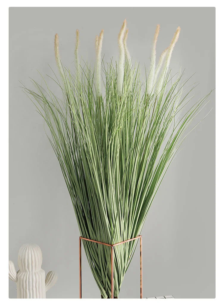 Nowe sztuczne rośliny 98 cm, 2 sztuki, zielona trawa