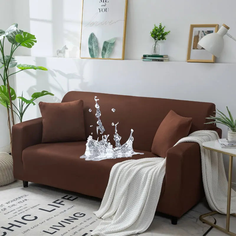 Wodoodporny pokrowiec na sofę Elastyczne pokrowce na sofy narożne Pokrowiec na sofę w kształcie litery L .