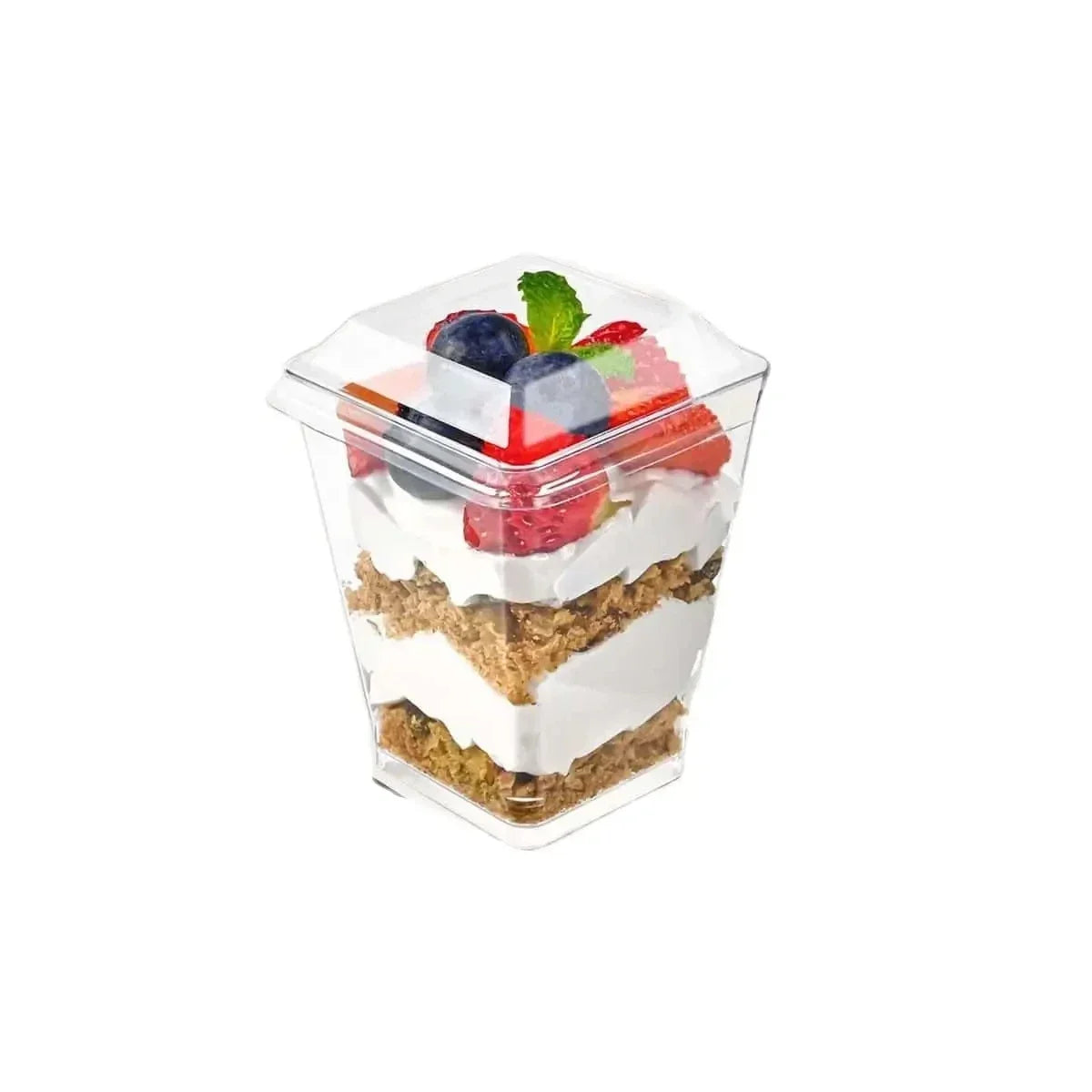 Jednorazowe plastikowe kubeczki do puddingów, na przystawki