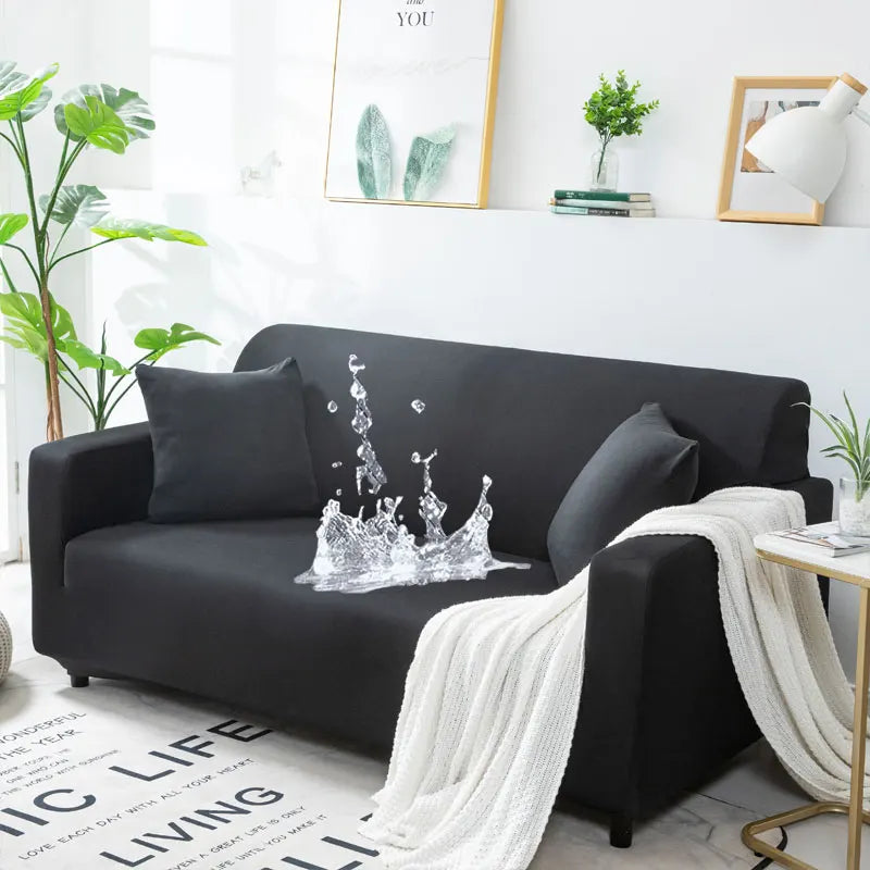 Wodoodporny pokrowiec na sofę Elastyczne pokrowce na sofy narożne Pokrowiec na sofę w kształcie litery L .